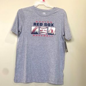 Gray red and blue Boston Red Sox Men's T-shirt limited edition new with ambelns